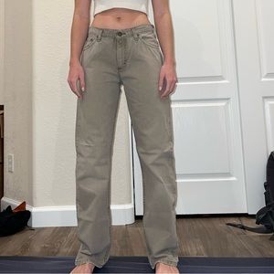 Vintage Low Rise Lee Tan Jeans